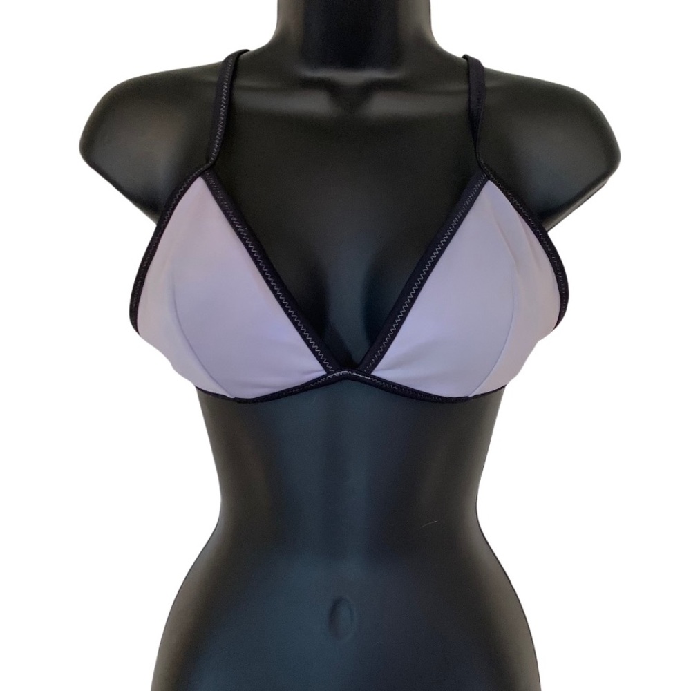 Purple Triangle Bikini Top